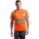 Custom Workwear - CornerStone ANSI Class 3 Short Sleeve Snag-Resistant Reflective T-Shirt - Dark/All