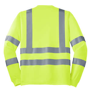 CornerStone ANSI Class 3 Long Sleeve Snag-Resistant Reflective T-Shirt - Dark/All