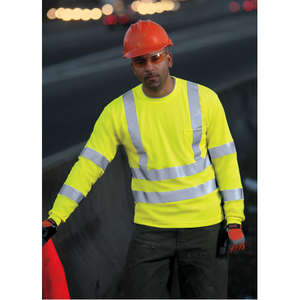 CornerStone ANSI Class 3 Long Sleeve Snag-Resistant Reflective T-Shirt - Dark/All
