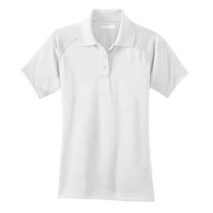 CornerStone Ladies Select Snag-Proof Tactical Polo - Dark/All White