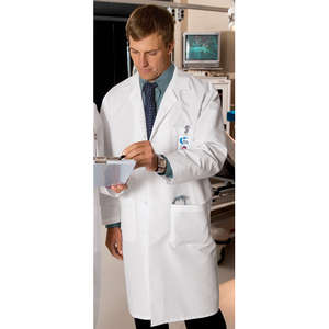 Custom Promotional CornerStone Full-Length Lab Coat - Dark/All