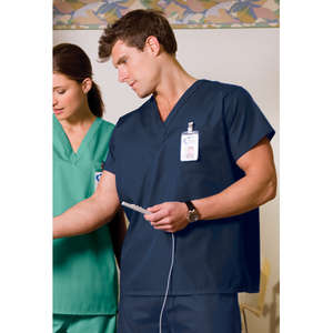 CornerStone Reversible V-Neck Scrub Top - Dark/All 