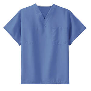 CornerStone Reversible V-Neck Scrub Top - Dark/All Blue, Ceil