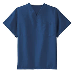 CornerStone Reversible V-Neck Scrub Top - Dark/All Blue, Navy