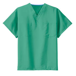 CornerStone Reversible V-Neck Scrub Top - Dark/All Green, Jade