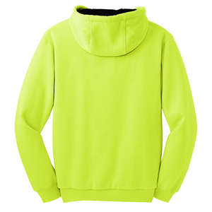 CornerStone Safety Heavyweight Full-Zip Hooded Sweatshirt with Thermal Lining - Dark/All