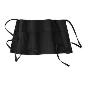 CornerStone Waist Apron with Three Pockets - Dark/All Black