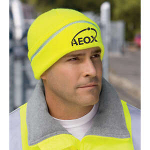 Custom Promotional CornerStone Safety Beanie with Reflective Stripe - Dark/All