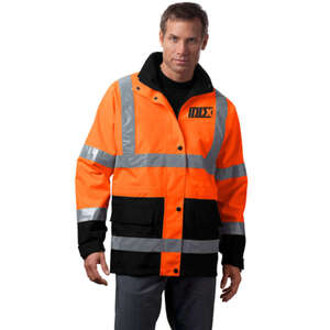 Custom Promotional CornerStone ANSI Class 3 Waterproof Parka - Dark/All