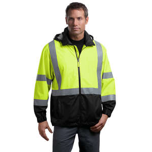 CornerStone ANSI Class 3 Safety Windbreaker - Dark/All