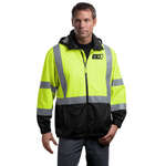Wholesale Workwear - CornerStone ANSI Class 3 Safety Windbreaker - Dark/All