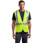 Personalized Workwear - CornerStone ANSI Class 2 Mesh Back Safety Vest - Dark/All