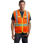 Promotional Workwear - CornerStone ANSI Class 2 Dual-Color Safety Vest - Dark/All