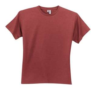 District Threads Short Sleeve Perfect Weight District Tee - Dark/Colors Red, Deep Heathered