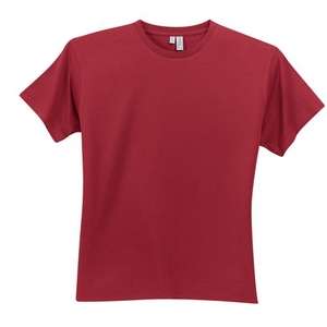 District Threads Short Sleeve Perfect Weight District Tee - Dark/Colors Red, Sangria