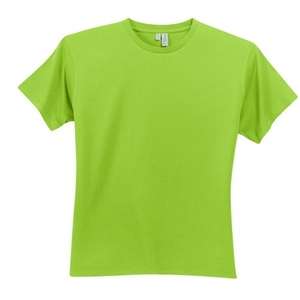 District Threads Short Sleeve Perfect Weight District Tee - Dark/Colors Lime, Shock