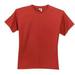 District Threads 100% Organic Cotton Perfect Weight Tee - Dark/Colors Red, Fire