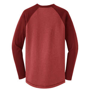 District Threads Heathered Jersey Long Sleeve Raglan Tee - Dark/All