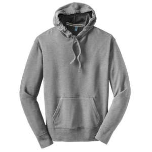 District Threads Vintage French Terry Pullover Hoodie - Dark/All Gray, Light Heather