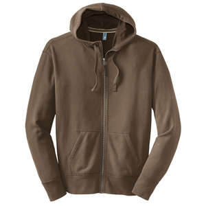 Custom Promotional District Threads Vintage French Terry Full-Zip Hoodie - Dark/All
