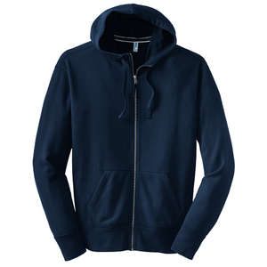 District Threads Vintage French Terry Full-Zip Hoodie - Dark/All Blue, New Navy