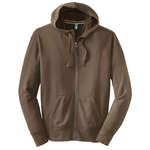 Promotional Zippered Sweatshirts - District Threads Vintage French Terry Full-Zip Hoodie - Dark/All