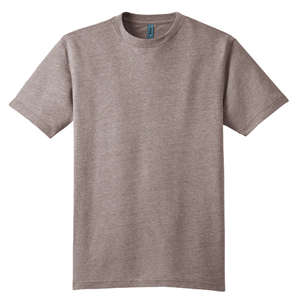 District Threads Tri-Blend Crewneck Tee - Dark/All Chocolate, Heathered