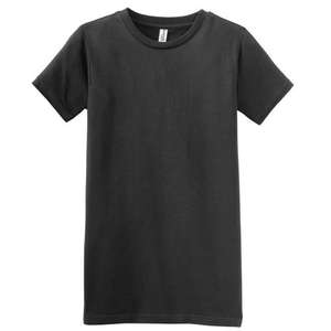District Threads Junior Ladies Short Sleeve Perfect Weight District Tee - Dark/Colors Charcoal