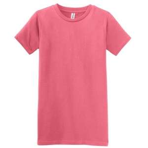 District Threads Junior Ladies Short Sleeve Perfect Weight District Tee - Dark/Colors Rose, Dusty