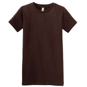 District Threads Junior Ladies Short Sleeve Perfect Weight District Tee - Dark/Colors Espresso