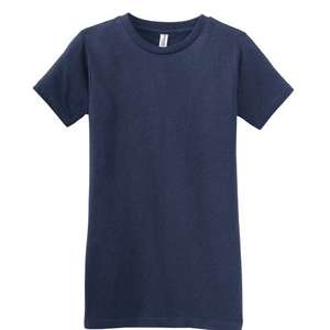 District Threads Junior Ladies Short Sleeve Perfect Weight District Tee - Dark/Colors Blue, Heathered Navy