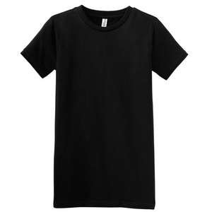 District Threads Junior Ladies Short Sleeve Perfect Weight District Tee - Dark/Colors Black, Jet