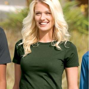 Custom Promotional District Threads Junior Ladies Short Sleeve Perfect Weight District Tee - Dark/Colors