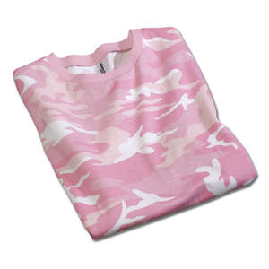 District Threads Junior Ladies Short Sleeve Camo Perfect Weight District Tee - Dark/All 