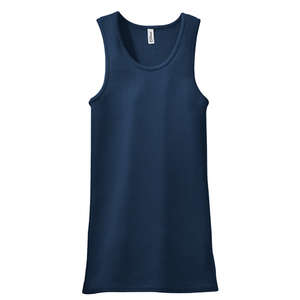 District Threads Junior Ladies 2x1 Tank - Dark/All Blue, New Navy