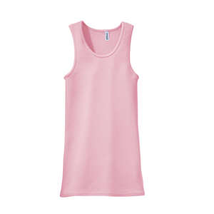 District Threads Junior Ladies 2x1 Tank - Dark/All Pink