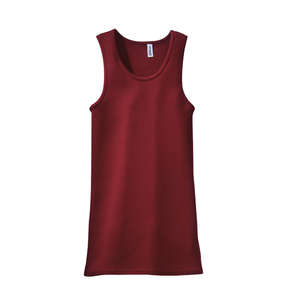 District Threads Junior Ladies 2x1 Tank - Dark/All Cranberry