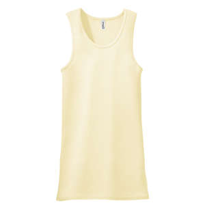 District Threads Junior Ladies 2x1 Tank - Dark/All Yellow, Sunlight