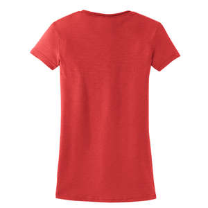 District Threads Junior Ladies Slub V-Neck Tee - Dark/All