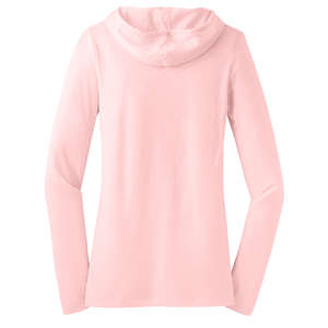 District Threads Junior Ladies Slub V-Neck Hoodie - Dark/All