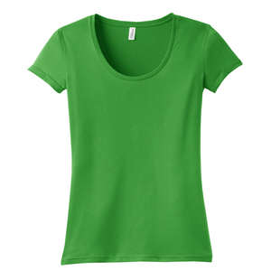 District Threads Junior Ladies Deep Scoop Tee - Dark/All Kiwi