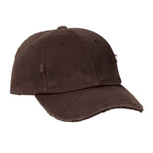 District Threads Distressed Cap - Dark/All Brown, Chocolate