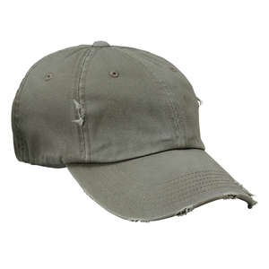 District Threads Distressed Cap - Dark/All Olive, Light