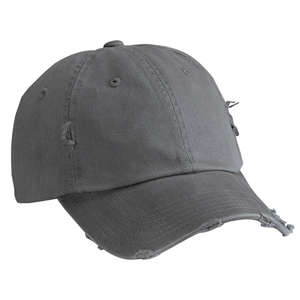 District Threads Distressed Cap - Dark/All Nickel