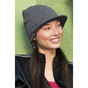 District Threads Knit Hat with Bill - Dark/All 