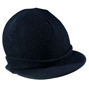 District Threads Knit Hat with Bill - Dark/All Blue, Navy