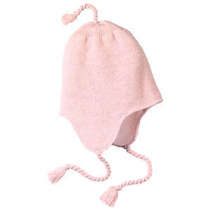 District Threads Knit Hat with Earflaps - Dark/All Pink, Light