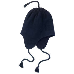 District Threads Knit Hat with Earflaps - Dark/All Blue, Navy