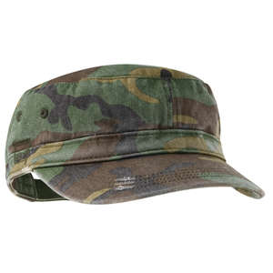 District Threads Distressed Military Hat - Dark/All Camo, Military