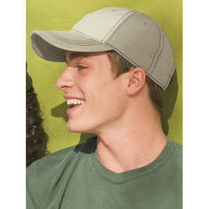 District Threads Distressed Contrast Cap DT606 - Dark/All